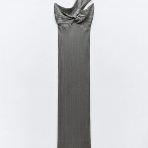 Elegant Gray Sleeveless Dress